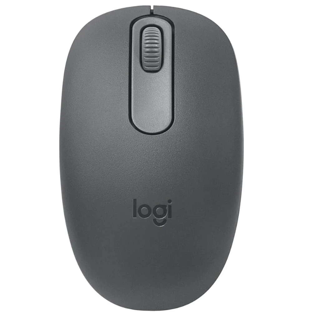 Logitech M196 Wireless Mouse (Gray) Bluetooth - Compact, Portable, Smooth